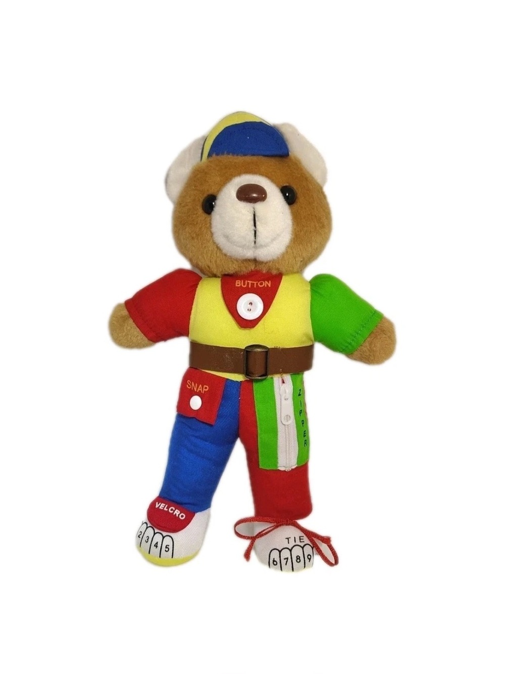 Talking Teaching 12" Teddy Bear Plush Stuffed Animal Learning Toy Vintage